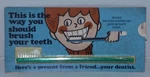 Vintage Nos Py-co-pay Softex Jr Dental Toothbrush Promo Card Block Drug. Fixed Price $14.99.