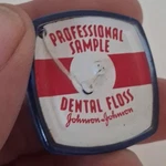 Vtg Johnson & Professional Sample Dental Floss Blue Plastic Case Nos.... Fixed Price $24.99.