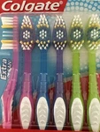 Toothbrushes Medium Colgate Extra Clean Circular Bristles 6 Count - New & Sealed. Fixed Price $5.34.