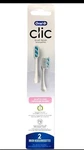 Oral-b Clic Sensitive Clean Replacement Brush Heads 2 Count Refill Extra Soft. Fixed Price $12.00.