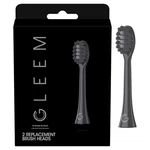 Gleem Toothbrush Replacement Heads Refill, Black, 2 Count. Fixed Price $16.39.