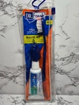 Dr. Fresh Toothbrush Travel W/colgate Toothpaste & Cover Tsa Compliant Soft Red. Fixed Price $10.50.