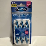 Dentek Ultimate Comfort Picks Wallet Cards 42 Count Soft Bristle Plaque Scraper. Fixed Price $13.99.