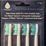 Pursonic PSRB8 Replacement Toothbrush Heads- Pack. Fixed Price $15.99.