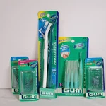 Gum Proxabrush Kit 2 Handles Bonus Pack, Plus Refill Lot, Go-between Cleaner. Fixed Price $24.99.