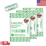 150 Count Orthodontic Flossers For Braces Dental Picks With Dispenser Us. Fixed Price $13.61.