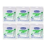 6-PACK Oral-b Burst Of Scope Dental Floss Picks, Fresh Mint, 75 Count Ea.. Fixed Price $24.99.