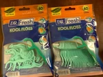 2*DR Fresh Kool Floss 60 Count Mint Wax Picks New Dental Teeth Pics. Fixed Price $8.99.