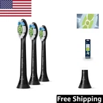 Genuine Black Replacement Heads For Philips Sonicare - 3 Pack With Soft Bristles. Fixed Price $65.99.