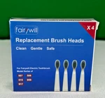 Fairywill Replacement Heads X4 New Sealed Electric Toothbrush. Fixed Price $15.00.
