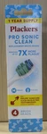Plackers Pro Sonic Clean Replacement Brush - 4 Count Green & Blue. Fixed Price $17.99.
