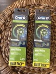 (2) Oral-b Crossaction Replacement Electric Toothbrush Heads (black) 2X4=8. Fixed Price $14.39.