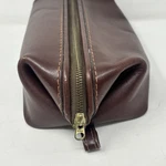 Vintage Dopp Travel Kit By Buxton Men S Brown Leather Toiletry Bag 11X6. Fixed Price $25.99.