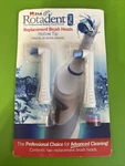 Rotadent Plus Replacement Brush Heads Two (2) Pack Hollow Tip - New. Fixed Price $39.95.