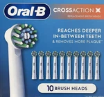 New Oral Replacement Brush Heads Crossaction X 10 Pack. Fixed Price $26.96.