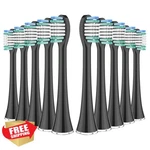 Harobey Toothbrush Heads For Aquasonic Black Vibe Pro Duo Series, 10 Pack. Fixed Price $20.00.