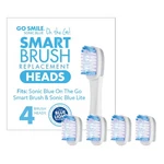 Smile Replacement Brush Heads For On-the-go 1 Count (pack Of 4), Blue. Fixed Price $30.29.