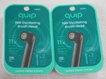 2 Packs Quip 360 Oscillating Brush Soft Black New Sealed Total 4. Fixed Price $17.88.