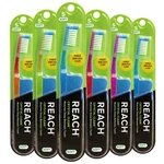 Reach Crystal Clean Toothbrushes Pack 6 Assorted Colors Soft Bristles. Fixed Price $15.80.