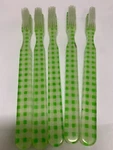 5-PACK Fun Vintage New Designer Toothbrush By Alan Stuart York. Fixed Price $16.95.