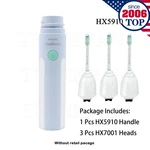 Philips Sonicare Essence Series Electric Toothbrush Handle HX5910/1 W/ 2 Heads. Fixed Price $71.99.