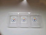Pittsburgh Steelers Clear Plastic Snack Tray Mrl Sports Nfl--slight Crack. Fixed Price $14.39.