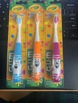(3 Pack) Butler Gum Crayola Pip-squeaks Ultra Soft #232 Kids Toothbrushes. Fixed Price $5.99.