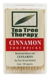 Tea Tree Therapy Toothpicks, Cinnamon, 100 Count. Fixed Price $9.99.