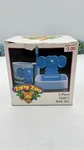 New Zany Zoo Toothbrush,cup, Soap Dish Set Kids Toddler Blue Elephant 1991. Fixed Price $39.99.