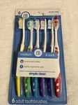 Six Buddies Adult Medium Toothbrushes Assorted Colors 6 18 Month Supply. Fixed Price $12.00.