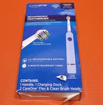 Careone Rechargeable Toothbrush With 2 Flex & Clean Heads Flossing Bristles. Fixed Price $19.99.