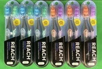6 Pk Reach Essentials Soft Head Toothbrushes With Caps 2 Ct. Fixed Price $15.91.