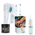 Pursonic Oral Care Power Bundle: Usb Rechargeable Water Flosser, Electric Toothb. Fixed Price $64.99.