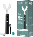 Y-brush Ultra Sonic Toothbrush Multi Modes, 6-MONTH Battery, Whitening Black. Fixed Price $70.00.