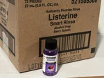 Case (72) Listerine Smart Rinse Berry Splash 27 Ml / 0.9 Oz. Travel Size - Rare. Fixed Price $99.99.