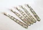 5 New Fun And Colorful Vintage Toothbrushes By Alan Stuart Of York. Fixed Price $16.95.