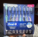 Oral-b Crossaction Pro Advanced Soft Criss-cross Bristles 8 Toothbrushes. Fixed Price $28.49.
