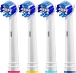 Replacement Brush Heads Compatible With Oralb Braun- Pack 4 Professional Elec. Fixed Price $15.00.