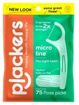 Plackers Micro Line Floss Picks Fresh Mint 75 Count. Fixed Price $9.99.