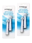 2 Pack - Interplak By Conair Opticlean Replacement Brush Heads,. Fixed Price $29.88.
