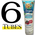 6 Orajel Kids Cocomelon Training Toothpaste Fluoride-free Tube Children Toy Lot. Fixed Price $26.99.