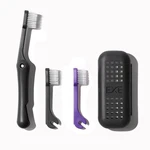 Minibox Folding Travel Toothbrush With 1 Count (pack Of 3), Black & Purple. Fixed Price $39.99.