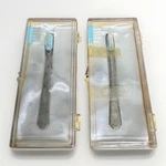 Vintage Sterling Silver Toothbrush Travel Set Lot 2 Engraved Mid Century. Fixed Price $39.99.