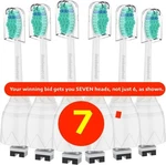 Replacement Toothbrush Heads (7 Pack) Compatible With Philips Sonicare E-series. Fixed Price $28.98.