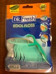Dr Fresh Kool Floss 60 Count Mint Wax Picks New Dental Teeth Pics. Fixed Price $10.19.