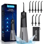 Azsmile Dental Water Flosser Cordless Oral Irrigator Teeth Cleaner 8 Tips 5MODES. Fixed Price $39.99.