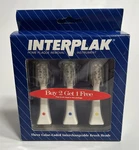 Interplak Pack Of 3 Color Coded Interchangeable Brush Heads New Nip Replacement. Fixed Price $12.12.