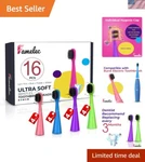 16 Pack Electric Toothbrush For Burst Kids Replacement Heads, Ultra Sof.... Fixed Price $60.97.
