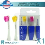 Curaprox Hydrosonic 2PCS Sensitive Brush Head Plaque Removal Daily Oral Hygiene. Fixed Price $55.00.