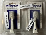 Vintage 1993 Interplak Replacement Brush Heads RB-1 Blue & White Color Coded Nos. Fixed Price $29.68.
